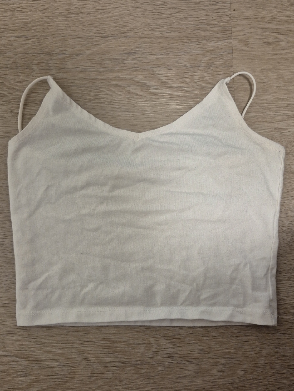 Abercrombie And Fitch White Spaghetti Strap Crop Top